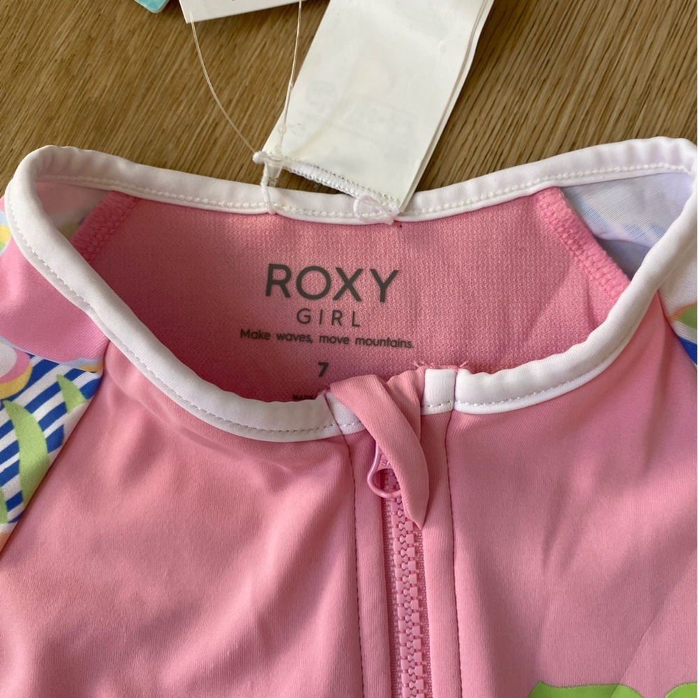 Roxy Tiny Flower Rashguard One Piece - Picture 6 of 7